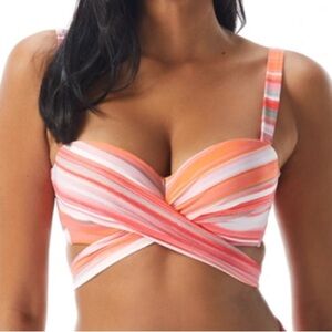 Coco Reef Paloma Stripe 5 Way Cup Size Bikini Top
